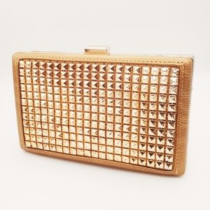Gold Stud Metallic Clutch